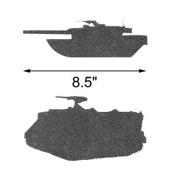 Tracing Template Set Military Armored Vehicles 2pc